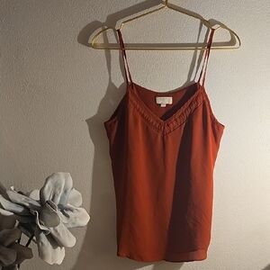 LOFT Rust Camisole Top